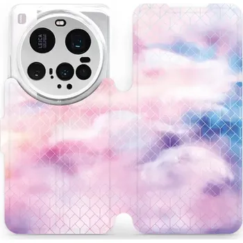 Pouzdro na mobilní telefon Flipové pouzdro Mobiwear - Xiaomi 15 Ultra - MR02S Vodovkové obrazce (Knížkové flip pouzdro, obal, kryt na mobil Xiaomi 15 Ultra - MR02S Vodovkové obrazce, materiál Umělá kůže + TPU - ochrana 360°, stojánek, silikonová vanička, magnetické zavírání)