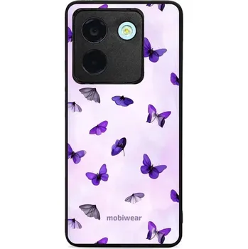 Pouzdro na mobilní telefon Lesklý kryt Mobiwear Glossy - Xiaomi POCO M7 Pro 5G - GP77G Fialoví motýlci (Prémiové lesklé pouzdro, obal, kryt Mobiwear Glossy na mobil Xiaomi POCO M7 Pro 5G - GP77G Fialoví motýlci, materiál Plast + TPU silikon - krytí po všech stranách, neošoupatelný)
