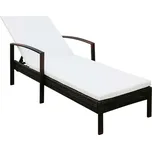 Polyratanové zahradní lehátko s…