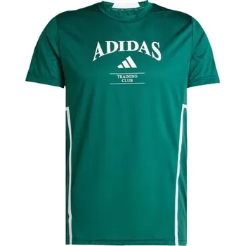 Pánské tréninkové tričko adidas DESIGNED FOR TRAINING TEE L Zelená, Bílá