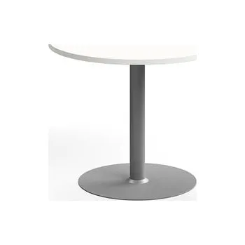 Jídelní stůl Stůl VERTICUS, Ø900x720 mm, bílá/stříbrná