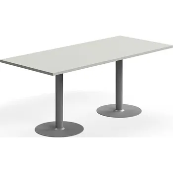 Jídelní stůl Stůl VERTICUS, 1800x800x720 mm, světle šedá/stříbrná