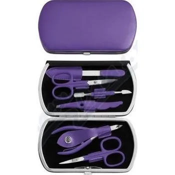 NO 319-11 Manikura set 6 dílů GGS Solingen lila
