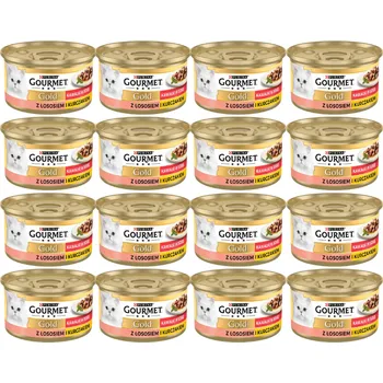 Krmivo pro kočku Purina Gourmet Gold losos/kuře v omáčce 48x85g