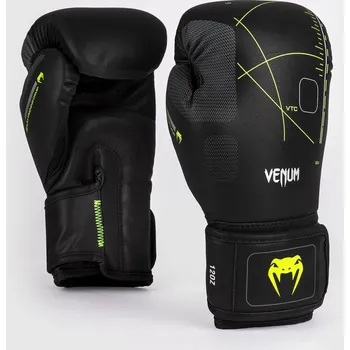 Boxerské rukavice Boxerské rukavice Venum Training Camp 4.0 - Black/Neon Green Velikost: 10oz