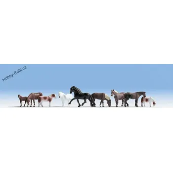 Modelová železnice Koně H0 - Noch 15761 (Figurky H0 1:87)