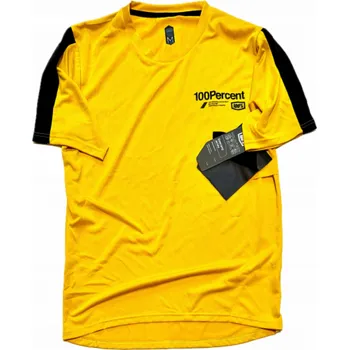 cyklistický dres 100% pánský dres RIDECAMP s krátkým rukávem, hořčicová velikost. M (NOVINKA 2023)