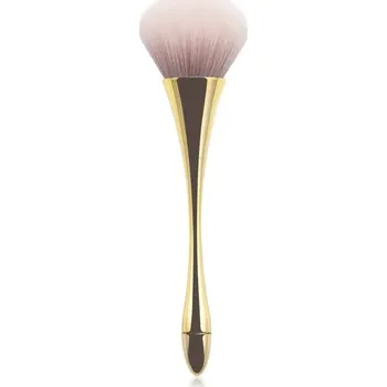 Kosmetický štětec Stylový štětec na tvářenku a pudr pro make up | štětec na líčení, make up štětec - zlato-20cm