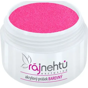 Umělé nehty Ráj nehtů - Akrylový prášek NEON - Pink 5g