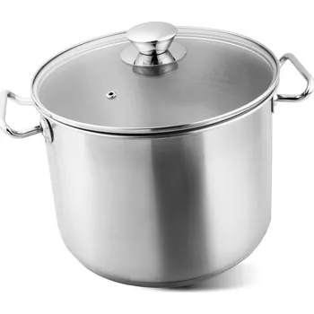 Hrnec Hrnec MagicHome Chloe, 24 cm, 8 lit., se skleněnou poklicí, nerez