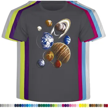 Pánské tričko panske-levne-bavlnene-tricko-digi-potisk-planety Barva: Light graphite - světle grafitová, velikost: 5XL