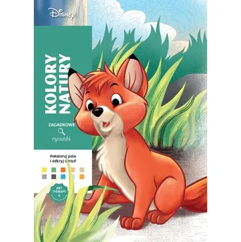 Kolory natury. Kolorowanka antystresowa Disney. Zagadkowe rysunki