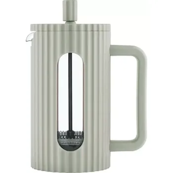 Moka konvice Klausberg KB-7750 – konvice 600 ml na kávu a čaj s nerezovým pístem - olivová - french press