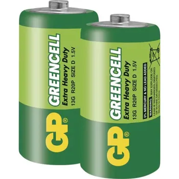 Baterie GP Greencell D, R20, 1,5V, B1240