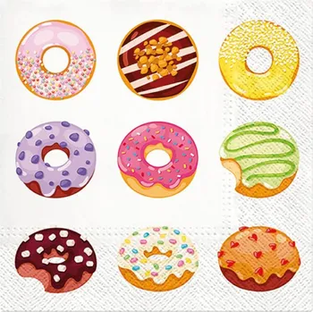 MFP Paper s.r.o. Papírové ubrousky 33x33 cm donut 20 ks