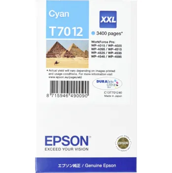 Počítač Epson cartridge XXL modra T 701 WorkForce Pro T 7012