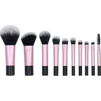 Kosmetický štětec 10dílná sada mini štětců na líčení na cesty | sada štětců, kosmetické štětce - černý