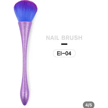 Kosmetický štětec Stylový štětec na tvářenku a pudr pro make up | štětec na líčení, make up štětec - Fialové třpytky