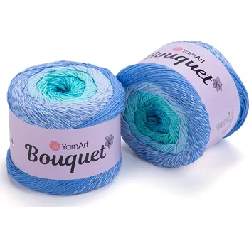 Galanterie Yarn Art Bouquet 712 modrá tyrkysová
