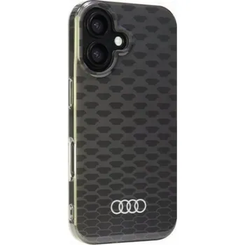Pouzdro na mobilní telefon Audi Pouzdro MagSafe pro iPhone 16 6.1 s prošíváním IML, černé/černé, AU-IMLMIP16-Q5/D3-BK