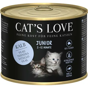 Krmivo pro kočku Cat's Love Junior telecí 6× 200 g