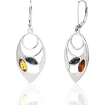 Jan Kos jewellery Stříbrné náušnice s jantarem 12125419