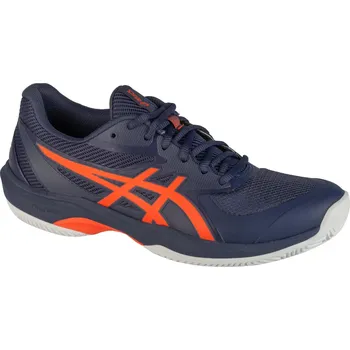Pánské tenisky Tmavě modré pánské tenisky na antuku s oranžovými prvky ASICS Gel-Challenger 14 Clay/OC 1041A490-500 Velikost: 42,5