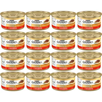 Krmivo pro kočku Purina Gourmet Gold Sauce Delight s hovězím masem 48x85g