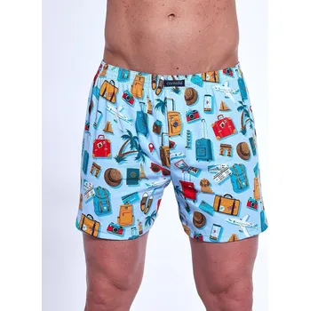 Pánské spodní prádlo Cornette trenýrky classic 011/169 - modrá, 5XL (Pánské bavlněné trenýrky Cornette Classic)