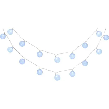 Vánoční světelný řetěz Řetěz MagicHome Cottonball, White, 16 LED studená bílá, IP20, jednoduché svícení, osvětlení, L-3 m