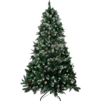 Stromeček MagicHome Vánoce Albero, jedle, zasněžené konce, s koblihami, 200 cm