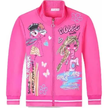 Dívčí mikina KUGO růžová 122