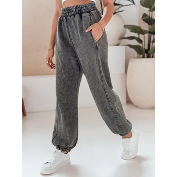 Šedé tepláky se širokými nohavicemi DREY UY2021 Velikost: XS/S