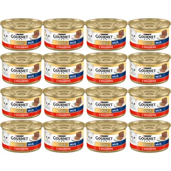 Krmivo pro kočku Purina Gourmet Gold pěna s hovězím masem 48x85g
