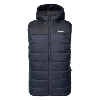 Pánská vesta Pánská Prošívaná vesta HI-TEC SAVARO M000242754 – Tmavě modrá XXXL