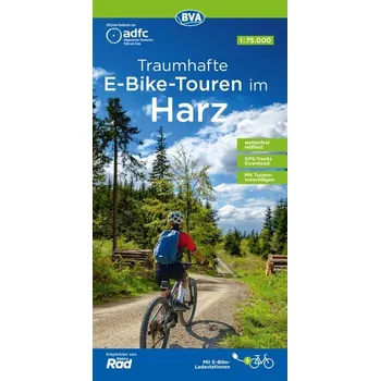 ADFC-Regionalkarte Traumhafte E-Bike-Touren im Harz, 1:75.000, mit Tagestourenvorschlägen, reiß- und wetterfest, GPS-Tracks Down - Allgemeiner Deutscher Fahrrad-Club e.V. (ADFC)