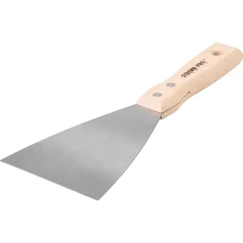 Zednická lžíce Stěrka Strend Pro Premium S295, 100x1,2 mm, Inox/nerez, buková rukojeť