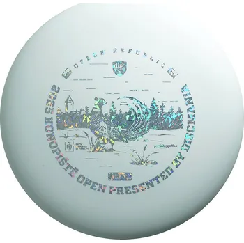 Disc golf Discmania Konopiště Open 2025 Pheasant D-Line P1 (Flex 2) 176g Bílá/Stříbrná