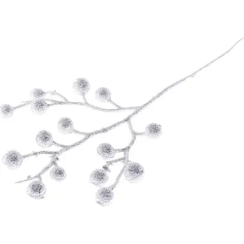 Vánoční dekorace Větvička MagicHome Vánoce, GliBerries. bílá, 28 cm