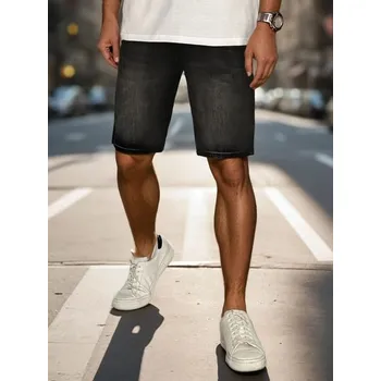 Pánské kraťasy Dstreet Módní černé džínové šortky