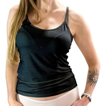 Syvela 3806 černé dámské tílko z modalu Barva: černá, Velikost: M