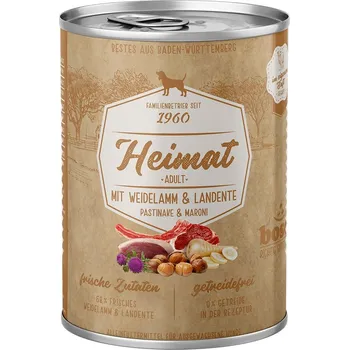 Krmivo pro psa Bosch Heimat Adult jehněčí z pastvin a venkovská kachna 12 × 400 g