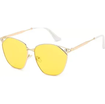 Sluneční brýle VG Luxury dámské celokovové Sluneční brýle Žluté