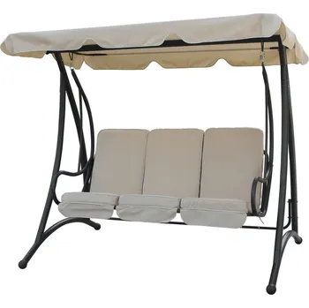 Zahradní houpačka Houpačka QENA, Max. 300 kg, 201x123x172 cm, zahradní