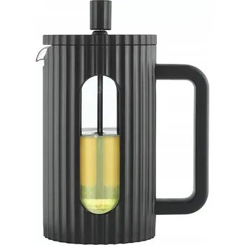Moka konvice Klausberg KB-7746 – konvice 600 ml na kávu a čaj s nerezovým pístem - černá - french press