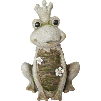Zahradní dekorace Dekorace MagicHome Gecco, Královna Žába, magnesia, 29x23x43 cm