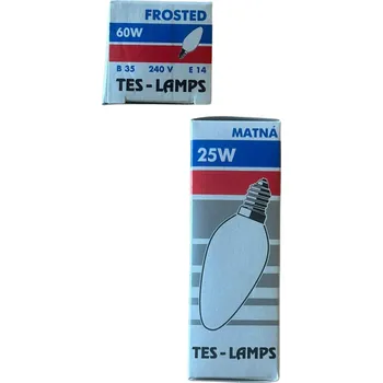 Žárovka E14 svíčková matná 60W/240V - doprodej