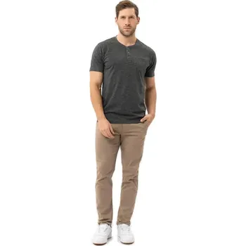 Pánské tričko Pánské triko s krátkým rukávem VOLCANO-WARREN-701-GRAPHITE Šedá L