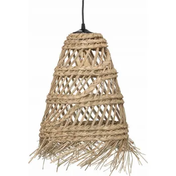Atmosphera Závěsná lampa Boho z copu z slámy LAHYS, O 28 cm