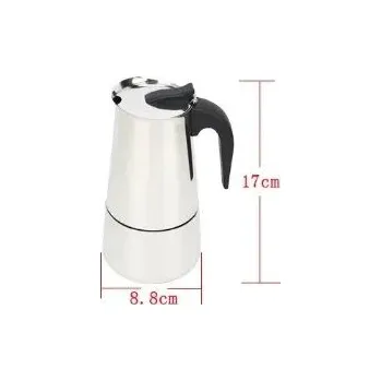 Moka konvice Moka konvička na sporák pro espresso | moka konvička, kávovar - 4 ŠÁLKY